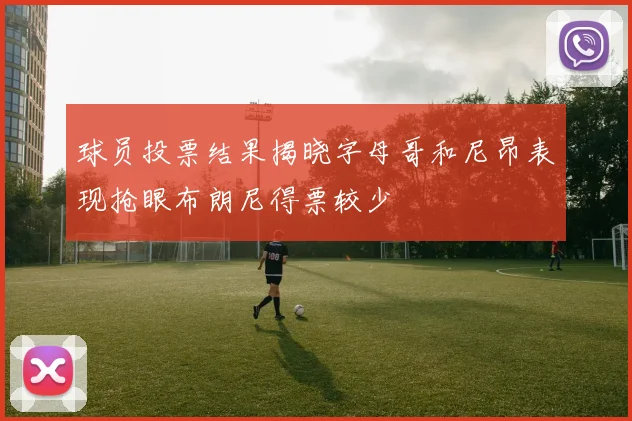 球员投票结果揭晓字母哥和尼昂表现抢眼布朗尼得票较少